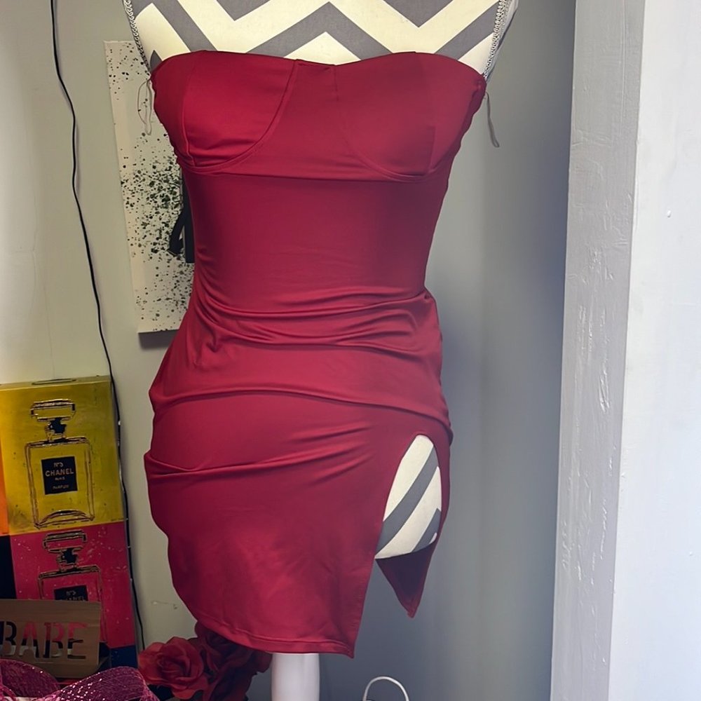 sexy red tube dress